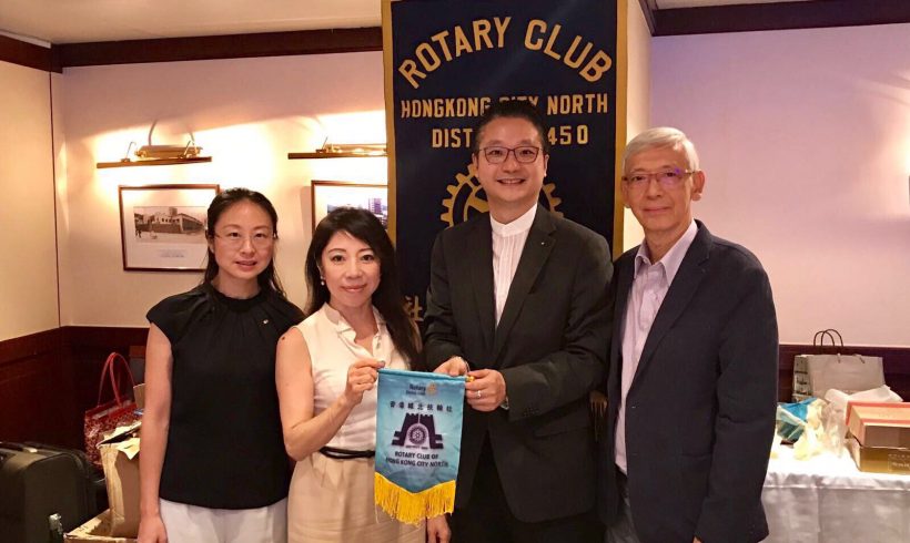 “Healthy Air” sharing to the Rotary Club of Hong Kong City North